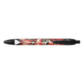  Halloween Red Devil Head Zwarte Inkt Pen (Achterkant)