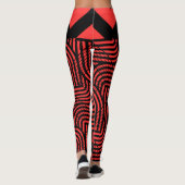 Halloween Red en Black Spider Leggings (Achterkant)