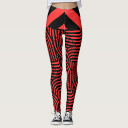 Halloween Red en Black Spider Leggings