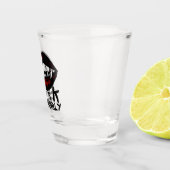 Halloween Red Lips Vampire Fangs Drink verantwoord Shot Glas (Rechts)