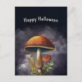 Halloween Red Mushroom Feestdagenkaart (Voorkant)