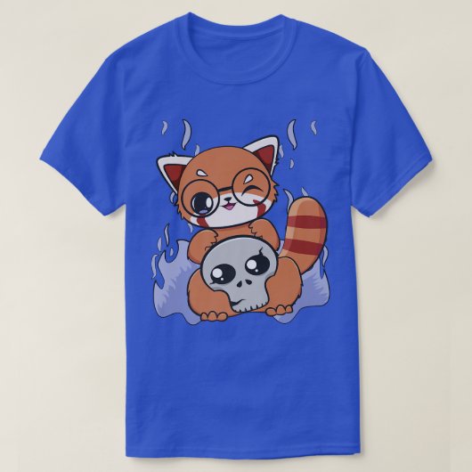Halloween Red Panda Chibi Witch Pajama Anime Beer T-shirt (Design voorkant)