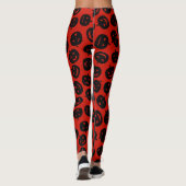 Halloween Red Pumpkin Popular Elegant Leggings (Achterkant)