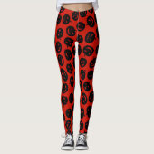 Halloween Red Pumpkin Popular Elegant Leggings (Voorkant)