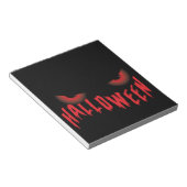 Halloween Red Scary Eyes Notitieblok (Schuin)