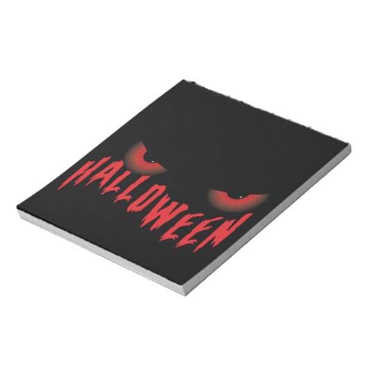 Halloween Red Scary Eyes Notitieblok (Linkerzijde)