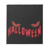 Halloween Red Scary Eyes Notitieblok (Voorkant)