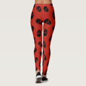 Halloween Red Skull Populaire elegante Leggings (Achterkant)
