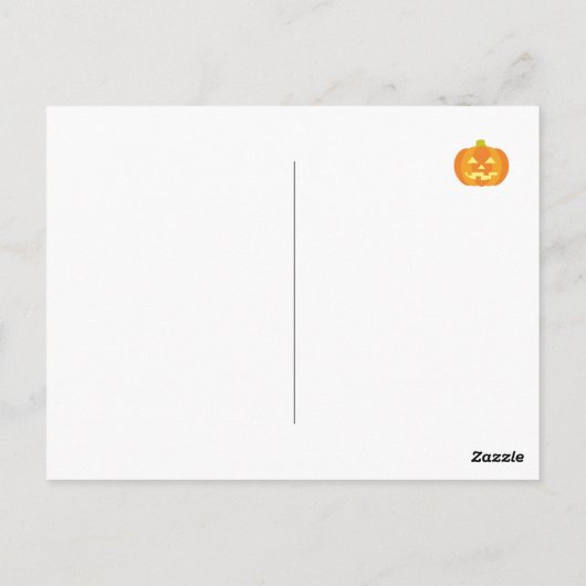 Halloween Red Smooth Haire Dachshund Briefkaart (Achterkant)