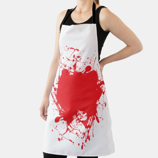 Halloween Red Splatter Wit Schort (Insitu)