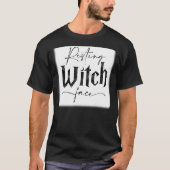 Halloween Resting Witch Face Bleach T-shirt (Voorkant)