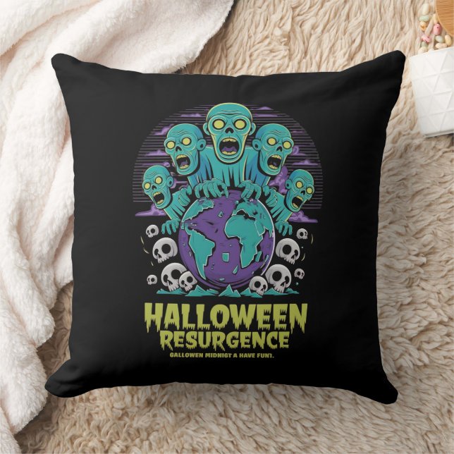 Halloween Resurgence - Zombie World Kussen (Deken)
