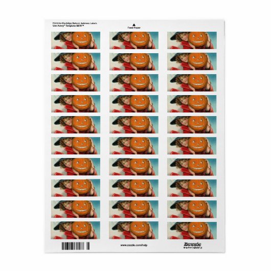  Halloween retour adres label (Full Sheet)