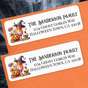 Halloween Retouradres Etiket
