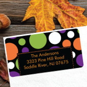Halloween retouradres label Fun Stippen