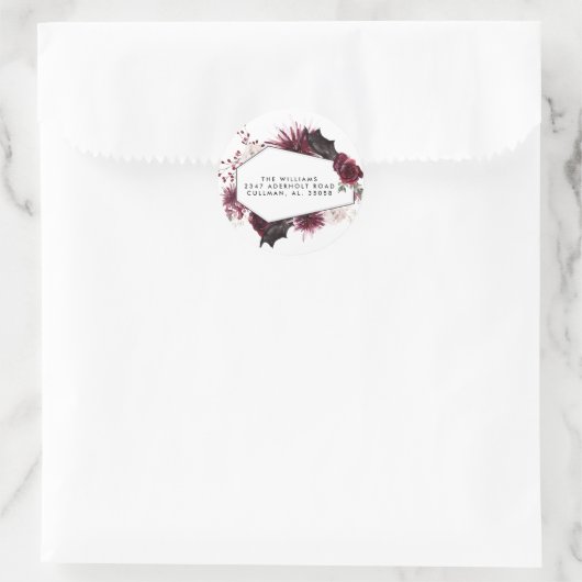 Halloween Retouradres Label Zegel (Tas)