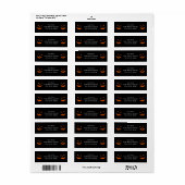 Halloween retouradreslabel etiket (Full Sheet)