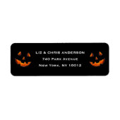 Halloween retouradreslabel etiket (Voorkant)