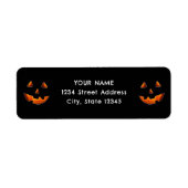 Halloween retouradreslabel etiket (Voorkant)