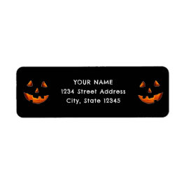 Halloween retouradreslabel etiket