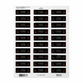 Halloween retouradreslabel etiket (Full Sheet)