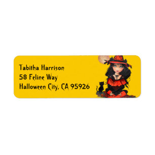 Halloween retouradreslabels etiket
