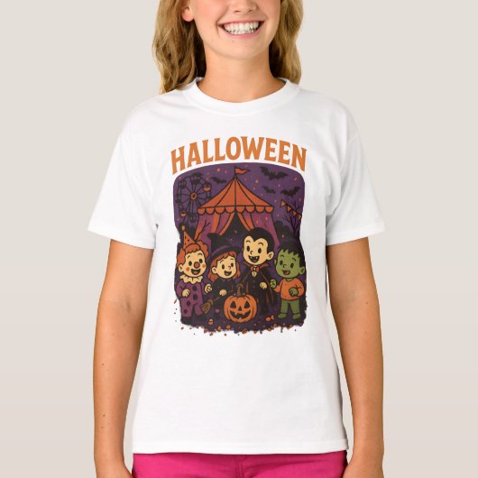 Halloween Retro Alle Kleding Unisex Mannelijk Vrou T-shirt (Voorkant)