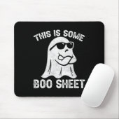 Halloween Retro Boo Ghost Dit is een of ander boek Muismat (Met muis)