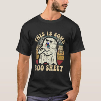 Halloween Retro Boo Ghost Dit is een of ander boek T-shirt