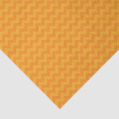 Halloween Retro Bright Oranje Chevron Tissuepapier (Detail)