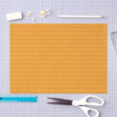 Halloween Retro Bright Oranje Chevron Tissuepapier (Craft)