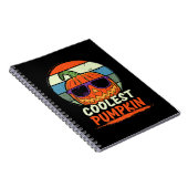 Halloween Retro coolste Pompoen Premium Notitieboek (Rechterzijde)
