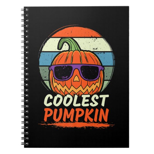 Halloween Retro coolste Pompoen Premium Notitieboek (Voorkant)