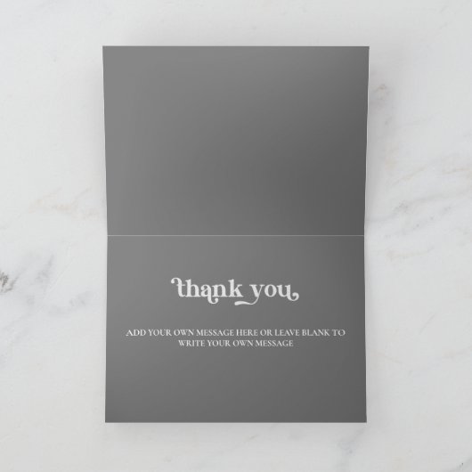 Halloween Retro Disco Spinnen & Disco Bal Bruiloft Bedankkaart (Binnen)