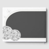 Halloween Retro Disco Spinnen & Disco Bal Bruiloft Gastenboek (Achterkant)