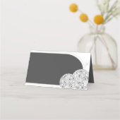 Halloween Retro Disco Spinnen & Disco Bal Bruiloft Plaatskaartje (Achterkant)