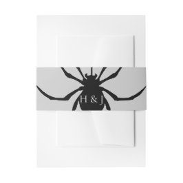 Halloween Retro Disco Spinnen & Disco Bal Bruiloft Uitnodigingen Wikkel