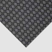 Halloween Retro Gray Black Argyle Tissuepapier (Detail)