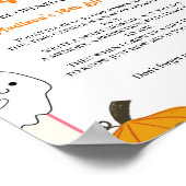 Halloween Retro Groovy 1e Verjaardag tijd Capsule Poster (Hoek)