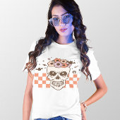 HALLOWEEN RETRO GROOVY  BOZE SCHEDEL T-SHIRT