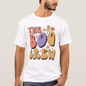 HALLOWEEN RETRO GROOVY DE BOO CREW T-SHIRT (Voorkant)