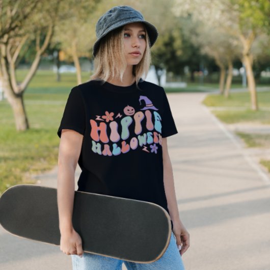 HALLOWEEN RETRO GROOVY HIPPIE HALLOWEEN T-SHIRT
