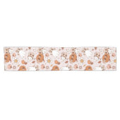 HALLOWEEN RETRO GROOVY PUMPKINS AND GHOSTS KORTE TAFELLOPER (Horizontaal)