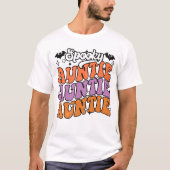 HALLOWEEN RETRO GROOVY SPOOKY TANTE T-SHIRT (Voorkant)