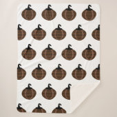 Halloween Retro Heart Pumpkins Sherpa Deken (Voorkant)