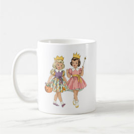  Halloween Retro Kinder in Princess Costume Koffiemok