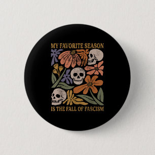 Halloween Retro Mijn Favoriete Seizoen Is De Herfs Ronde Button 5,7 Cm
