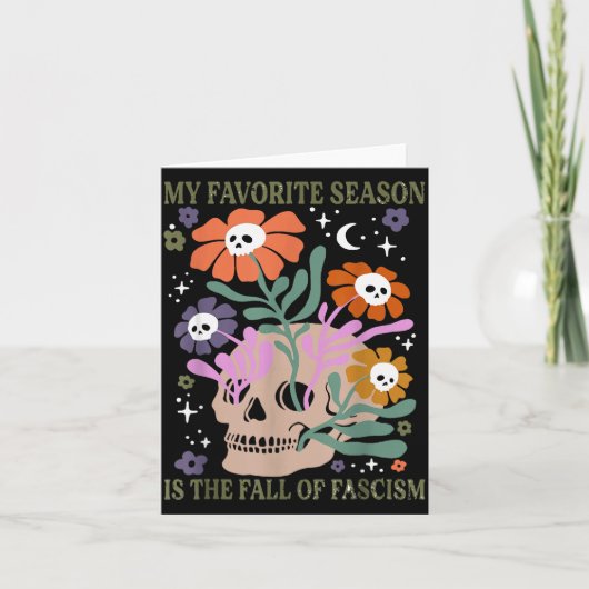 Halloween Retro My Favorite Season Is The Fall Of  Kaart (Voorkant)