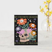 Halloween Retro My Favorite Season Is The Fall Of  Kaart (Gele Bloem)