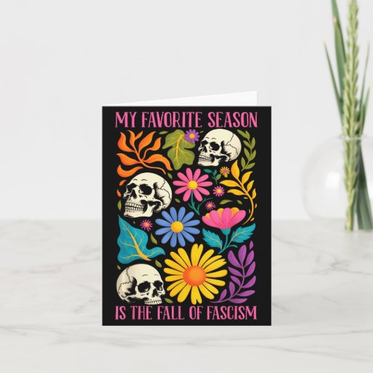 Halloween Retro My Favorite Season Is The Fall Of  Kaart (Voorkant)